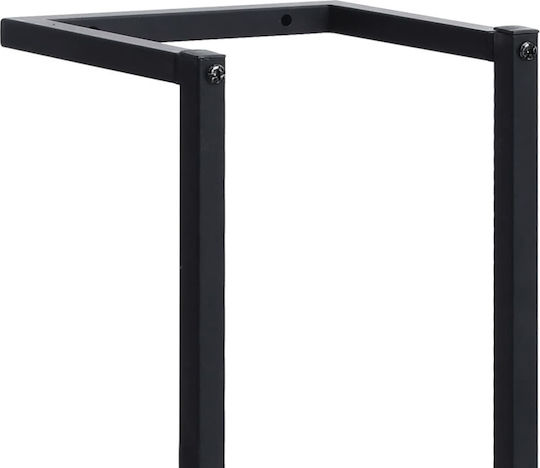 vidaXL Single Wall-Mounted Bathroom Shelf Unit ​25x95cm Black
