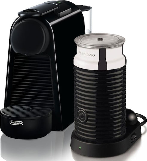 De'Longhi Essenza Mini Pod Coffee Machine Nespresso Pressure 19bar with Milk Frother Black