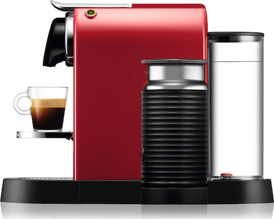 Krups Citiz & Milk Кафемашина за капсули Nespresso Налягане 19бар с Кана за мляко Червено