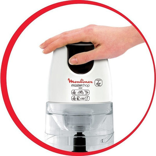Moulinex Masterchop XL Mini Tocător Multi 500W cu Recipient 500ml Negru