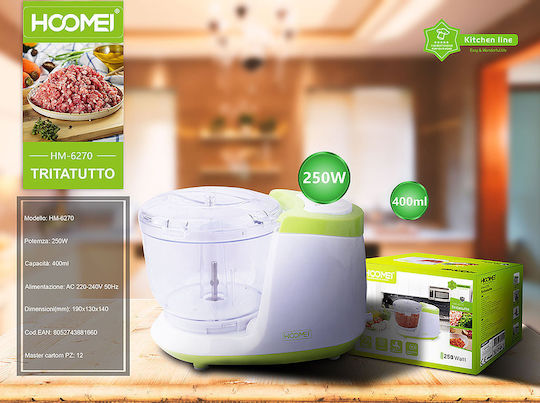 Hoomei Multi Chopper 250W with 400ml Container Green