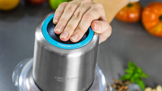 Cecotec Titanglass 1000 Πολυκόπτης Multi 400W με Δοχείο 1lt Inox