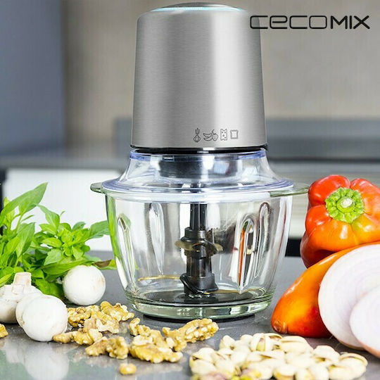 Cecotec Titanglass 1000 Πολυκόπτης Multi 400W με Δοχείο 1lt Inox