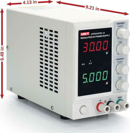 Uni-T UTP3315TFL-II Sursă de alimentare de laborator cu 1 canal 30V 5A