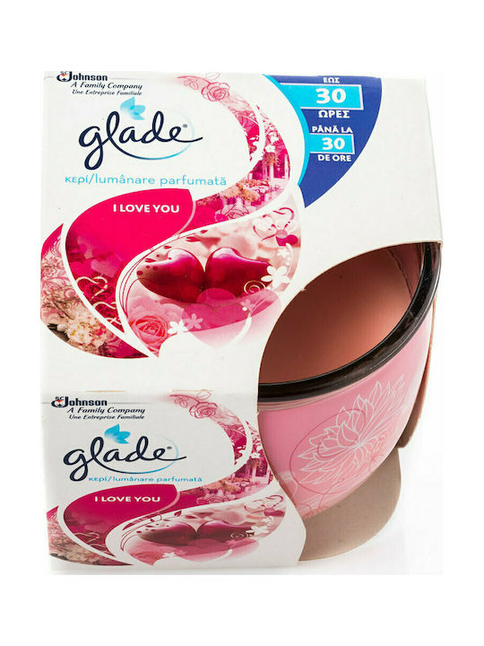 Glade Scented Candle Jar with Scent I Love You Multicolour 120gr 1pcs