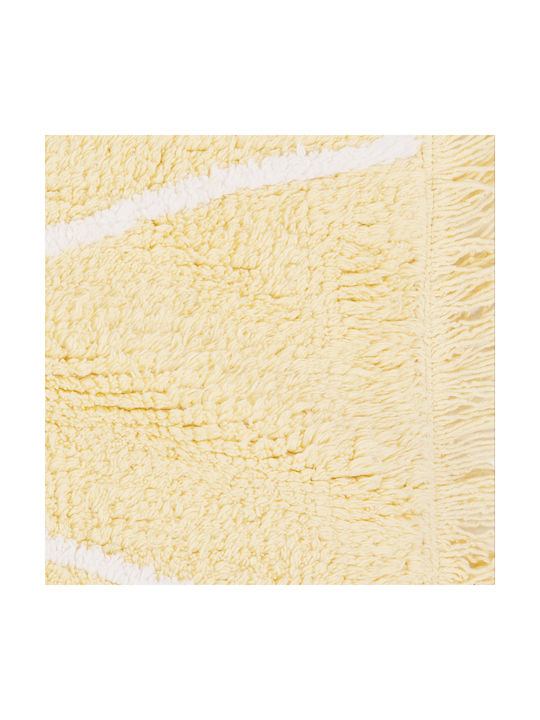 Lorena Canals Hippy Handmade Kids Rug Cotton Yellow 120x160cm