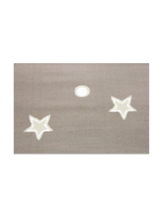 Tzikas Carpets 19422-095 Детско килимче Звезди Кафяв 160x230см Дебелина 11мм