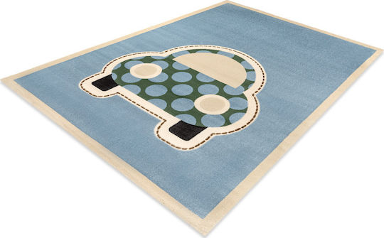 Saint Clair Beatle Kinder Teppich Hellblau 115x175cm