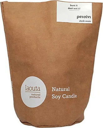 Laouta Natural Products Αρωματικό Κερί Σόγιας σε Βάζο με Άρωμα Ρετσίνι 200gr