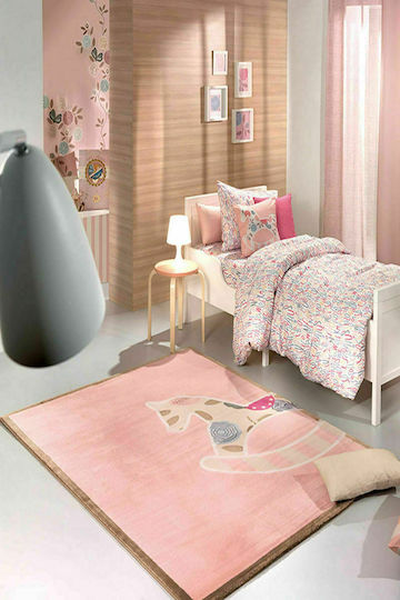 Saint Clair Toy Детско килимче Розов 115x175см