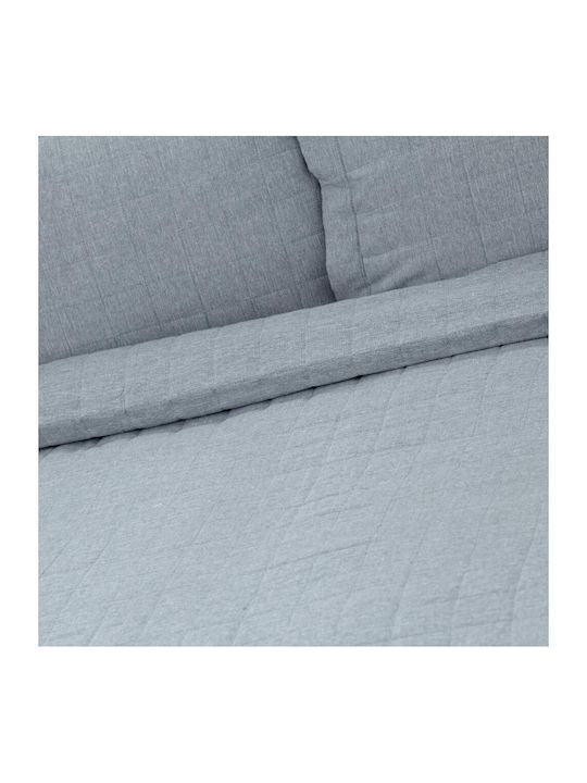 Borea Microlinen Coverlet Queen Size from Polyester Gray 220x240cm