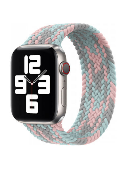 Wiwu Solo Loop (S) Strap Fabric Gray/Pink/Lake Blue (Apple Watch 38/40/41/42mm)