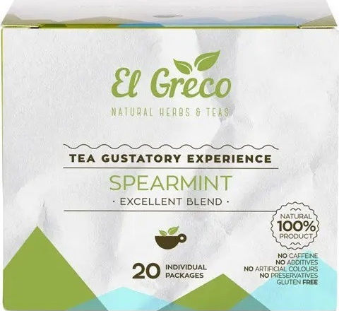 El Greco Mint Spearmint 20 Bags 22gr