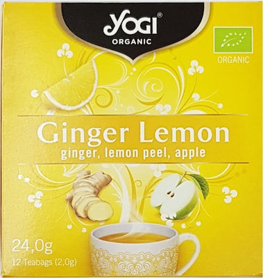 Yogi Tea Yogi Organic Organic Tea Ginger Lemon Herbs Blend Organic Product 12 Bags 24gr