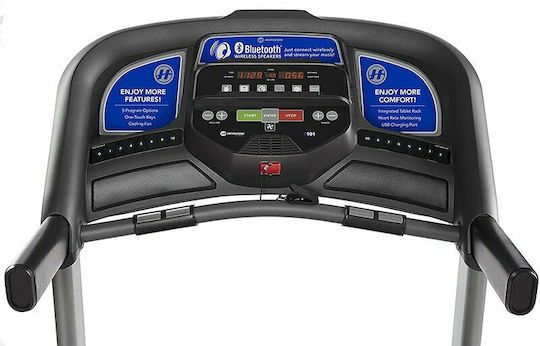 Horizon Fitness T101 2.5hp Electric Foldable Treadmill For User Up To 124kg