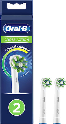 Oral-B Cross Action CleanMaximiser Electric Toothbrush Replacement Heads Improved Black Edition Black 80347920 2pcs