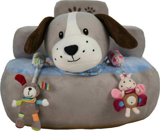 Beanbag Cățeluș 55x50x60 cm Gri