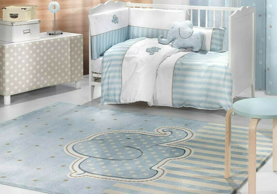 Saint Clair Africa Детско килимче Светлосин 115x175см