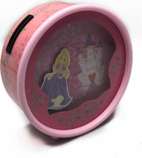 SP Souliotis Princess Kinder Sparbüchse Kunststoff Rosa 15,2x3x15,2cm