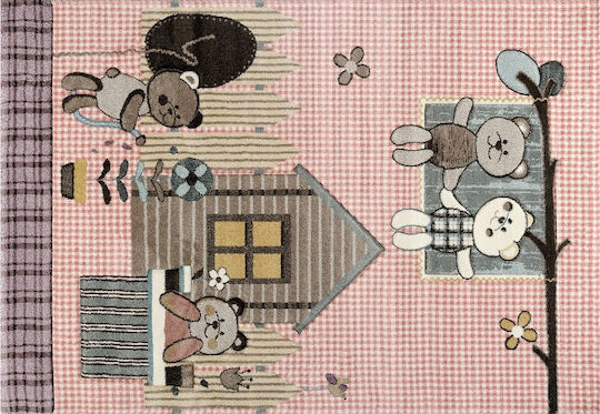 Tzikas Carpets 21902-755 Детско килимче Розов 133x190см Дебелина 13мм
