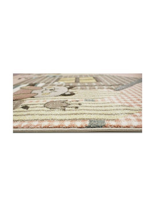 Tzikas Carpets 21902-755 Kinder Teppich Rosa 133x190cm Dicke 13mm