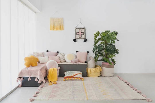 Lorena Canals Azteca Handmade Kids Rug Cotton Natural Vintage Nude 120x160cm