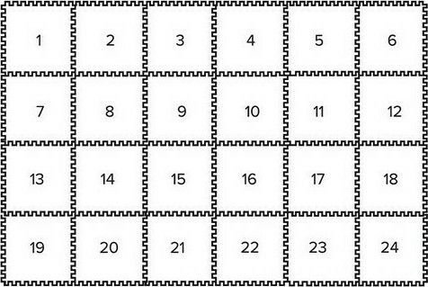 Toddlekind Kinder-Bodenpuzzle Nordic Petrol 6 Teile