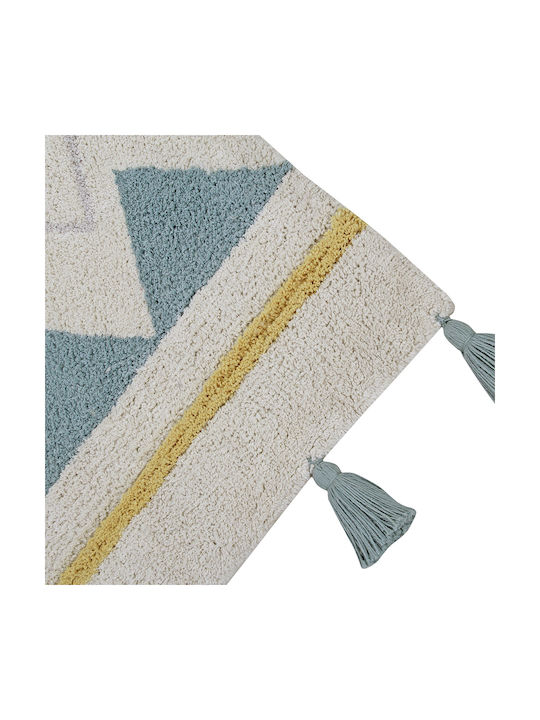 Lorena Canals Azteca Kinder Teppich Vintage Blue 140x200cm