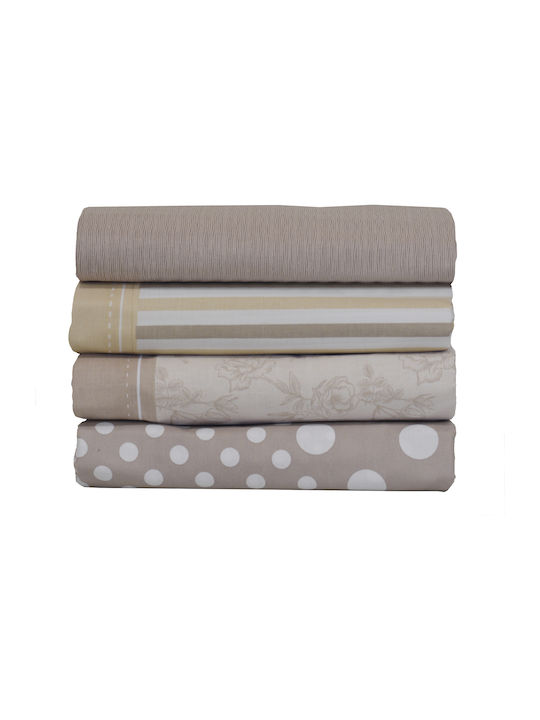 Anna Riska Mix & Match Coverlet Single Cotton 53 Beige 160x240cm