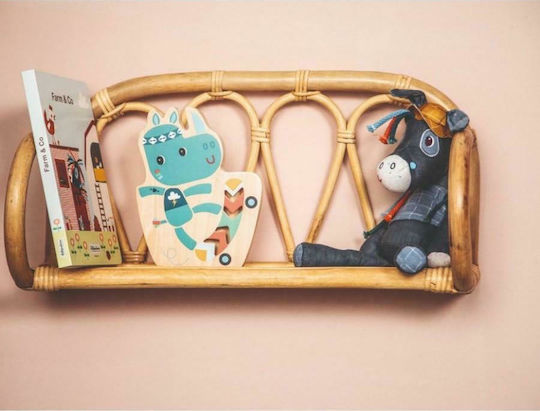 Lilliputiens Rhino Marius Children's Money Box Wooden Blue 20.2x2.6x15.9cm