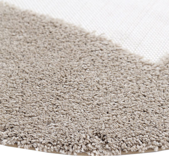 Royal Carpet Richie 15539 365 Παιδικό Χαλί Εκρού Στρογγυλό με Διάμετρο 120cm Πάχους 22mm