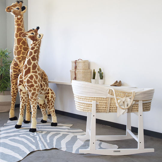 Childhome Zebra Детско килимче Памучно Сив 145x160см Дебелина 4мм