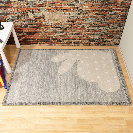 Ezzo 7403 Παιδικό Χαλί Γκρι 160x230cm Πάχους 11mm