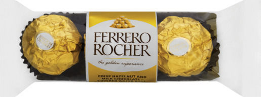 Ferrero Rocher Rocher Chocolate Treats Milk Hazelnut 38gr 3pcs