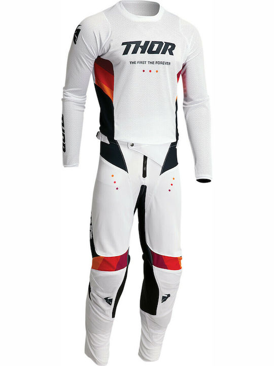 Thor Pulse Reactair Summer Motocross Pants White/Mint