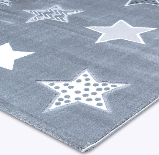 Ezzo A168 Kinder Teppich Grey 160x230cm Dicke 12mm