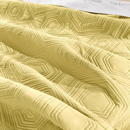 Guy Laroche Lilly Coverlet Queen Size Microfiber Lime 220x240cm