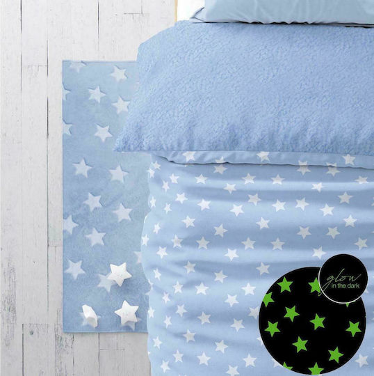 Borea Starlight Παιδικό Χαλί Αστέρια Σιέλ 140x200cm