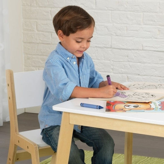 Kinder Tischset mit Stühlen aus Holz Weiß Kidkraft