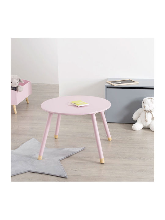 Kids Table made of Wood Pink Sweet Atmosphera