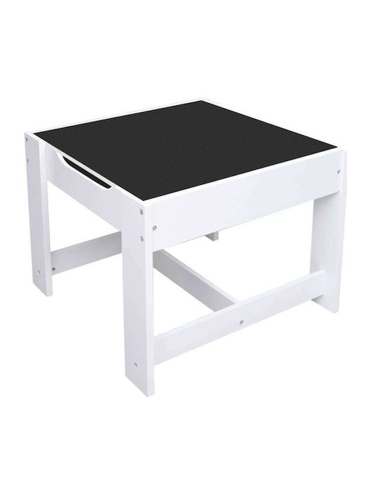 Kids Table and Chairs Set made of Wood White vidaXL
