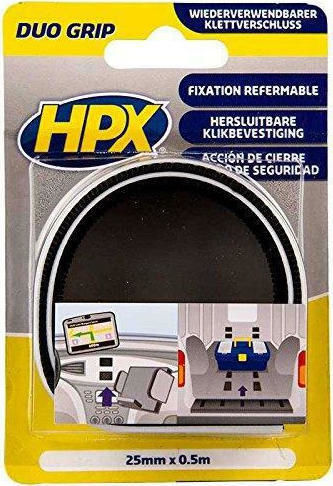 HPX Duo Grip Banda Adezivă De Reparații Neagră 0.5mx25mm