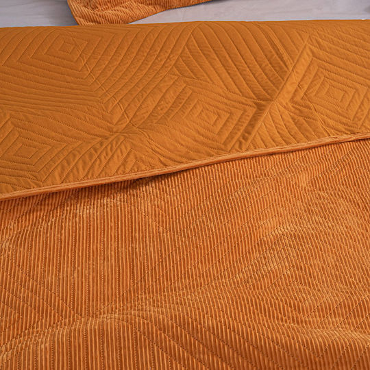 Palamaiki Dizza Coverlet Queen Size from Polyester Gold 220x240cm