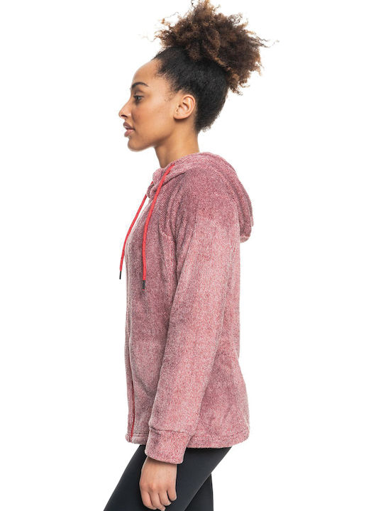 Samba Mambo Fleece Γυναικεία Ζακέτα με Φερμουάρ Tibetan Red