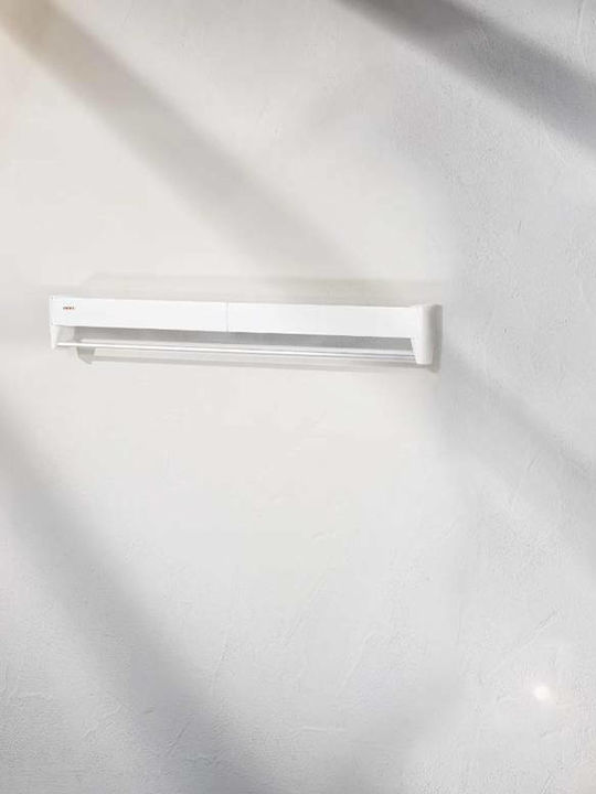 Leifheit Telegant 81 Protect Plus Metallic Folding Wall Mounted Clothes Drying Rack with Hanging Length 8.1m
