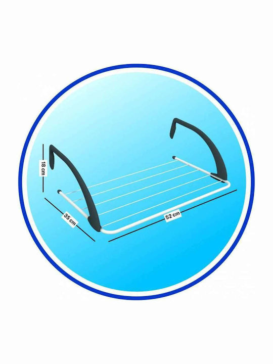 Vileda Express Aluminum Hanging Balcony Railings with Hanging Length 3m