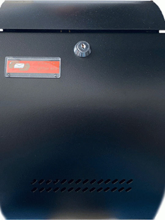 Viometal LTD Valencia 101 Outdoor Mailbox Metallic in Black Color 21.5x10x32.5cm