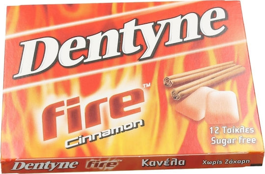 Dentyne 12 Chewing gum with Flavor Fire Cinnamon No Added Sugar 1pcs 16.8gr