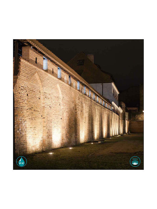 Gea Luce Skeiron Spot Outdoor Floor Lamp IP67 Silver