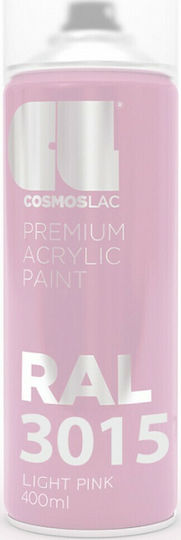Cosmos Lac Spray Paint Premium Acrylic with Metallic Effect Light Pink RAL 3015 400ml